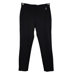 Tommy Hilfiger Black Ponte Skinny Pants Womens Size 10 Stretch Office Layering